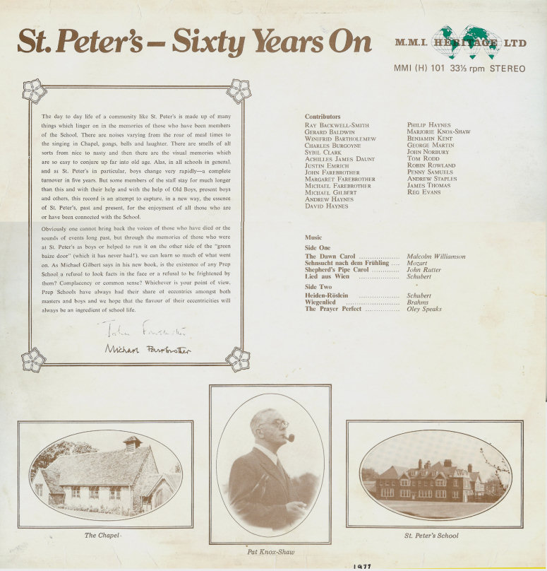 1977 LP 'Sixty Years On'